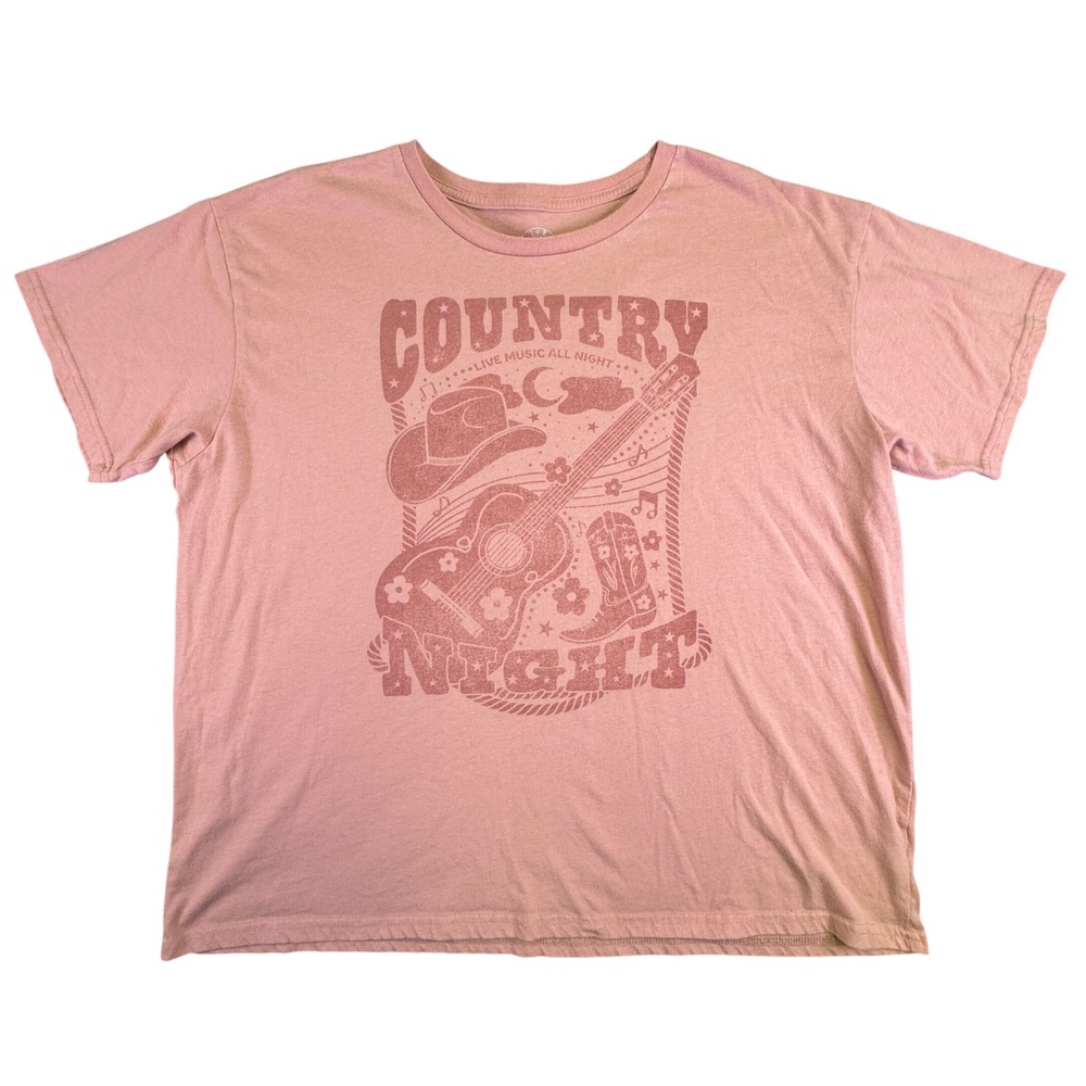 Live‎ Outside The Limits Western Shirt Women's Medium Country Pink Short Sleeve
